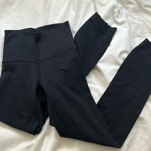 Black Lululemon leggings size 0(have been hemmed, but is adjustable)
